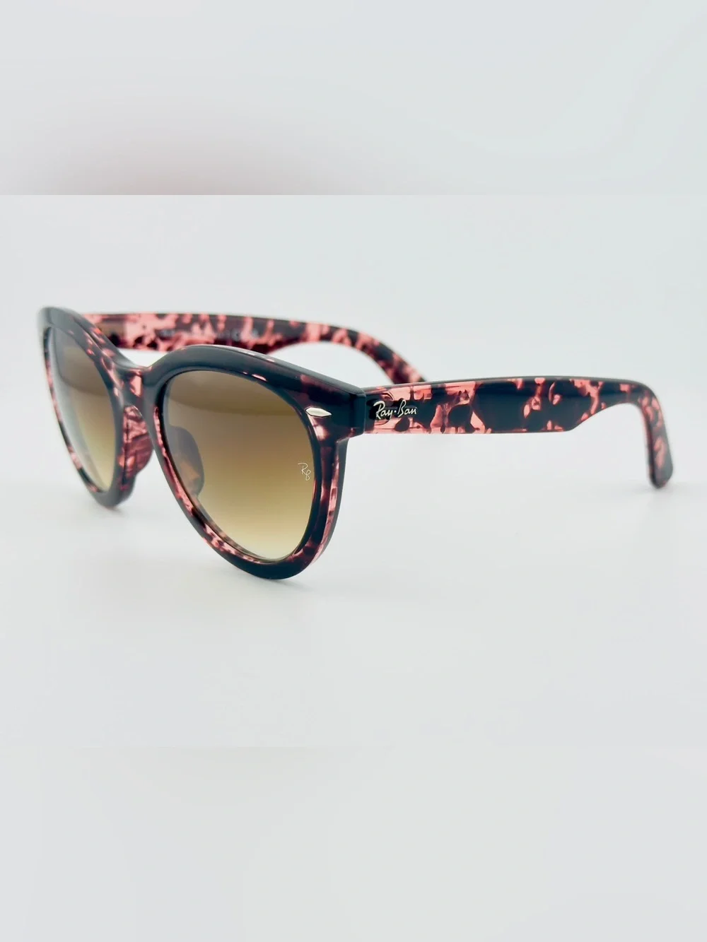 Ray-Ban Wayfarer Way Women’s Sunglasses RB2241 Polished pink Havana Brown Lenses
